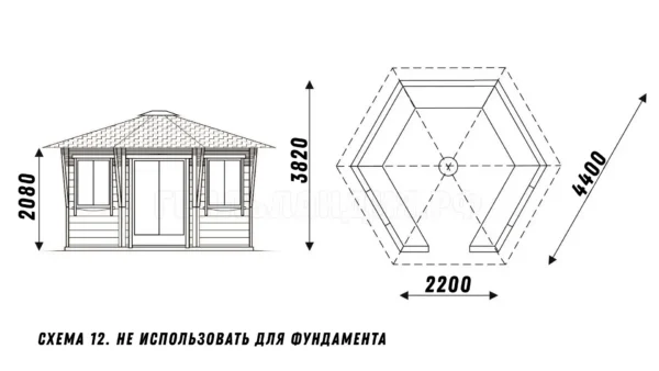 Беседка Саммер-Пикник 12 м2 — изображение 7