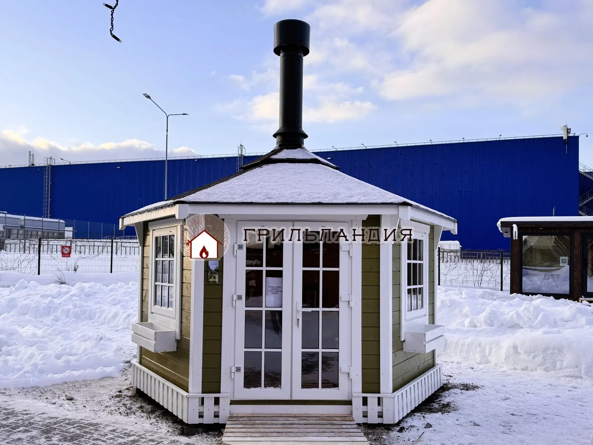 Беседка барбекю Саммер-Хаус Фенси 9м2