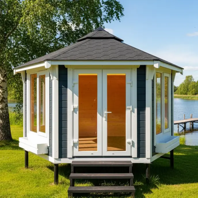 Беседка с панорамными окнами «Гарден Хаус Window 9м2»