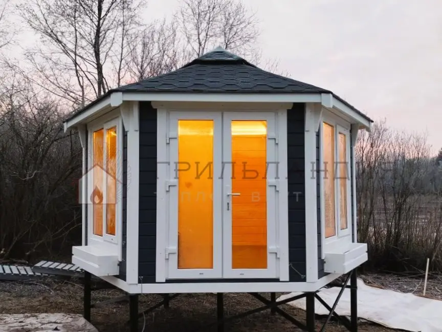 Беседка с панорамными окнами «Гарден Хаус Window 9м2»